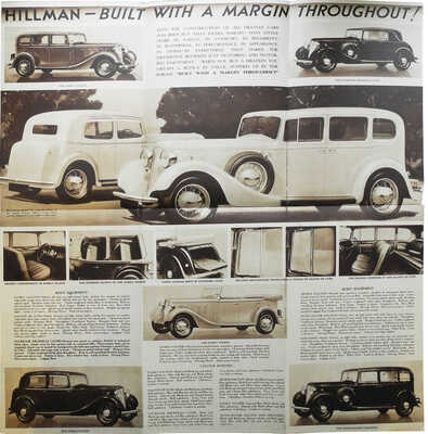 Лот из восьми рекламных
буклетов автомобилей 1930
-
х гг.
разных марок